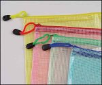 4.7" x 6.3" Mesh Zipper Storage Bag, Assorted Colors (image for) 4.7" x 6.3" Mesh Zipper Storage Bag, Assorted Colors